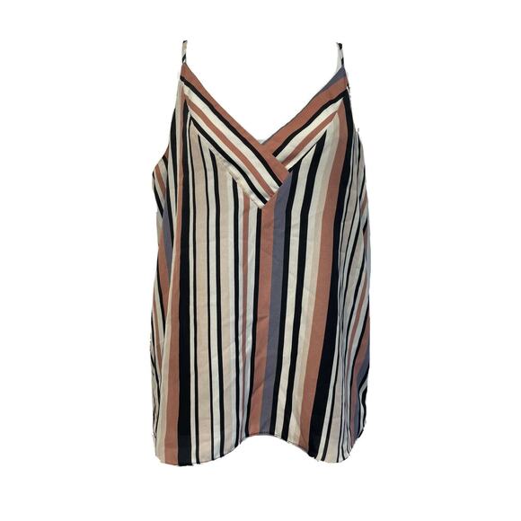 socialite stripe v-neck cami tank Top Women’s Size S - Picture 1 of 5